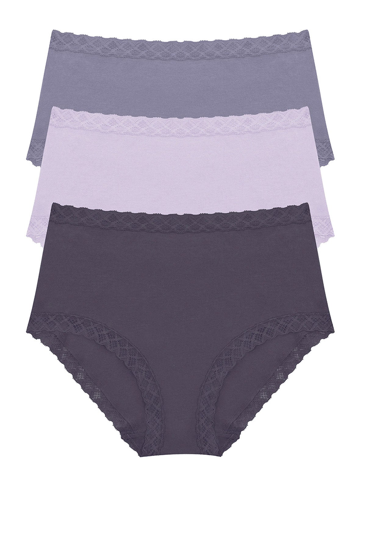 Bliss Full Brief 3-Pack Twilight Haze/Purple Pearl/Greystone Natori