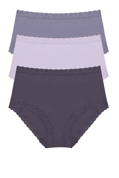 Bliss Full Brief 3-Pack Twilight Haze/Purple Pearl/Greystone Natori
