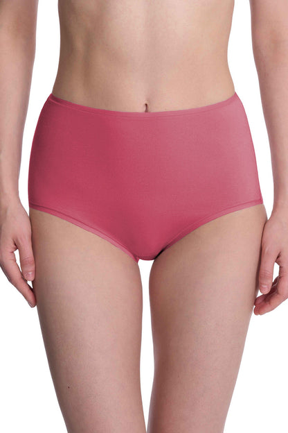 Bliss Bare Cotton High Waist Brief 3-Pack Dark Cobalt/Wild Petal/Vintage Cherry Natori