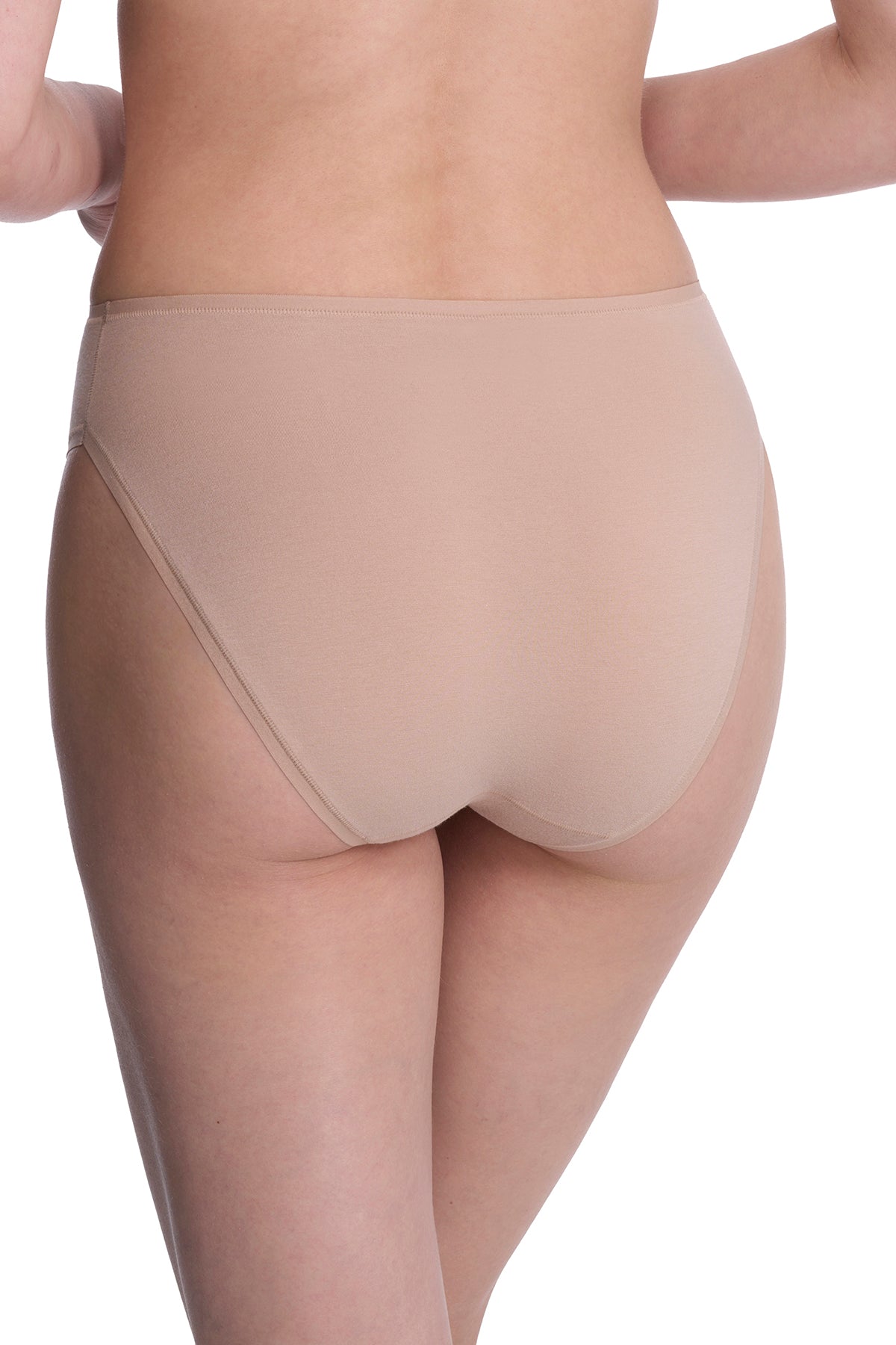 Bliss Bare Cotton High Cut Brief 3-Pack Café Natori