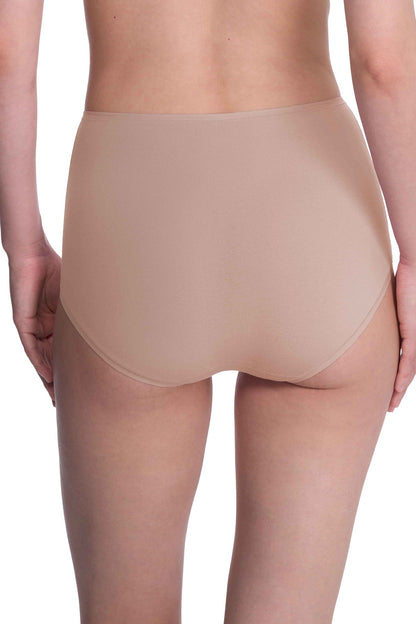 Bliss Bare Cotton High Waist Brief 3-Pack Café Natori