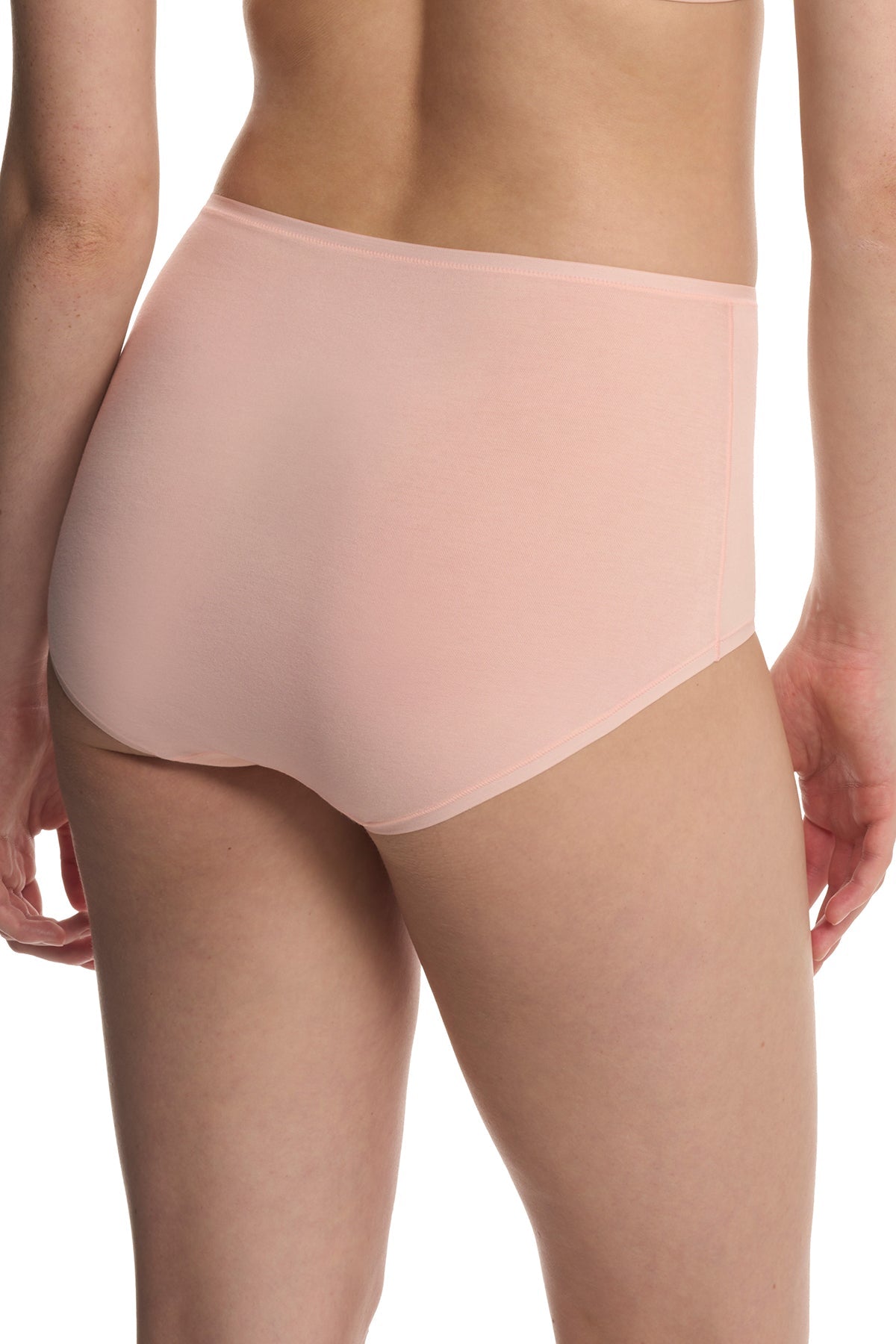 Bliss Bare Cotton High Waist Brief 3-Pack Lt Grey Heather/Buff/Peach Whip Natori
