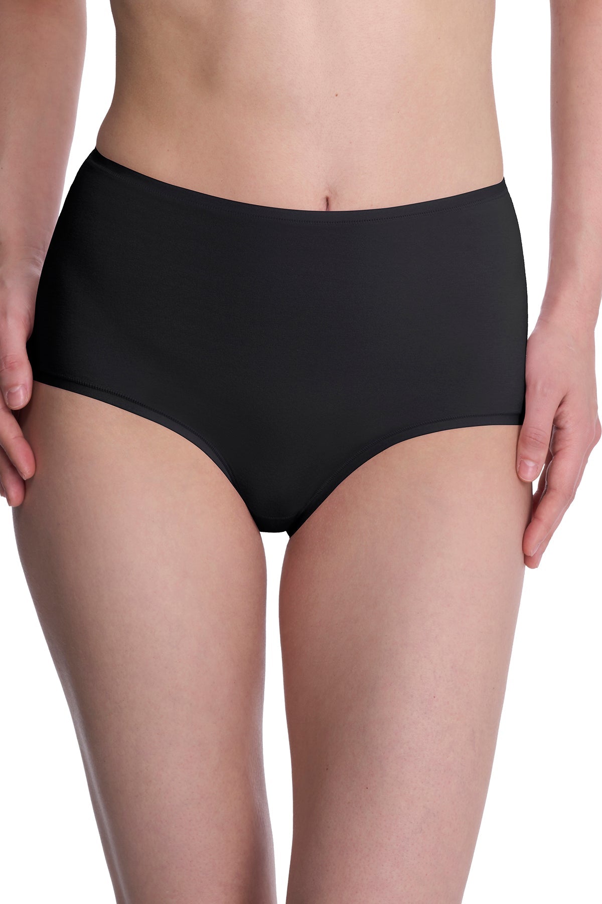 Bliss Bare Cotton High Waist Brief 3-Pack Black/Black/Café Natori