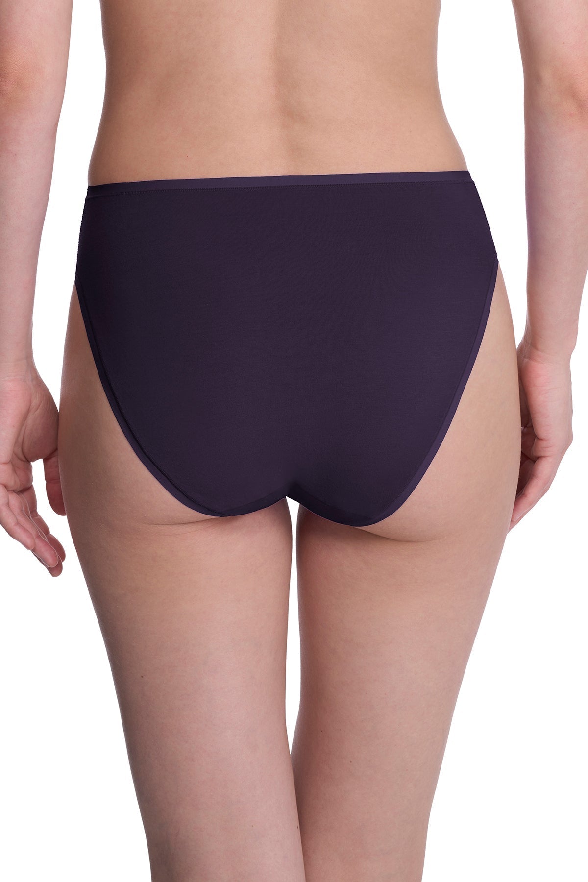 Bliss Bare Cotton High Cut Brief 3-Pack Purple Dusk/Smoky/Dk Red Natori