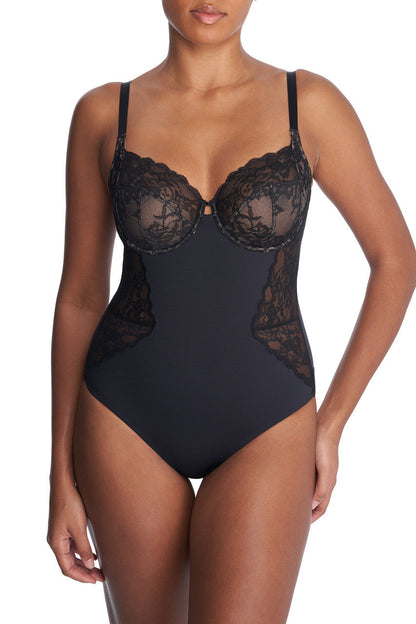 Buy Statement Full Fit Underwire Bodysuit in Black/Café Online Black/Café Natori