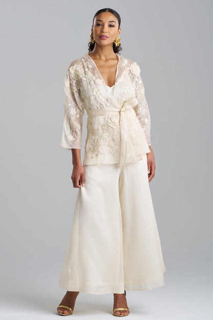 Couture Piña Belted Jacket Natural Natori