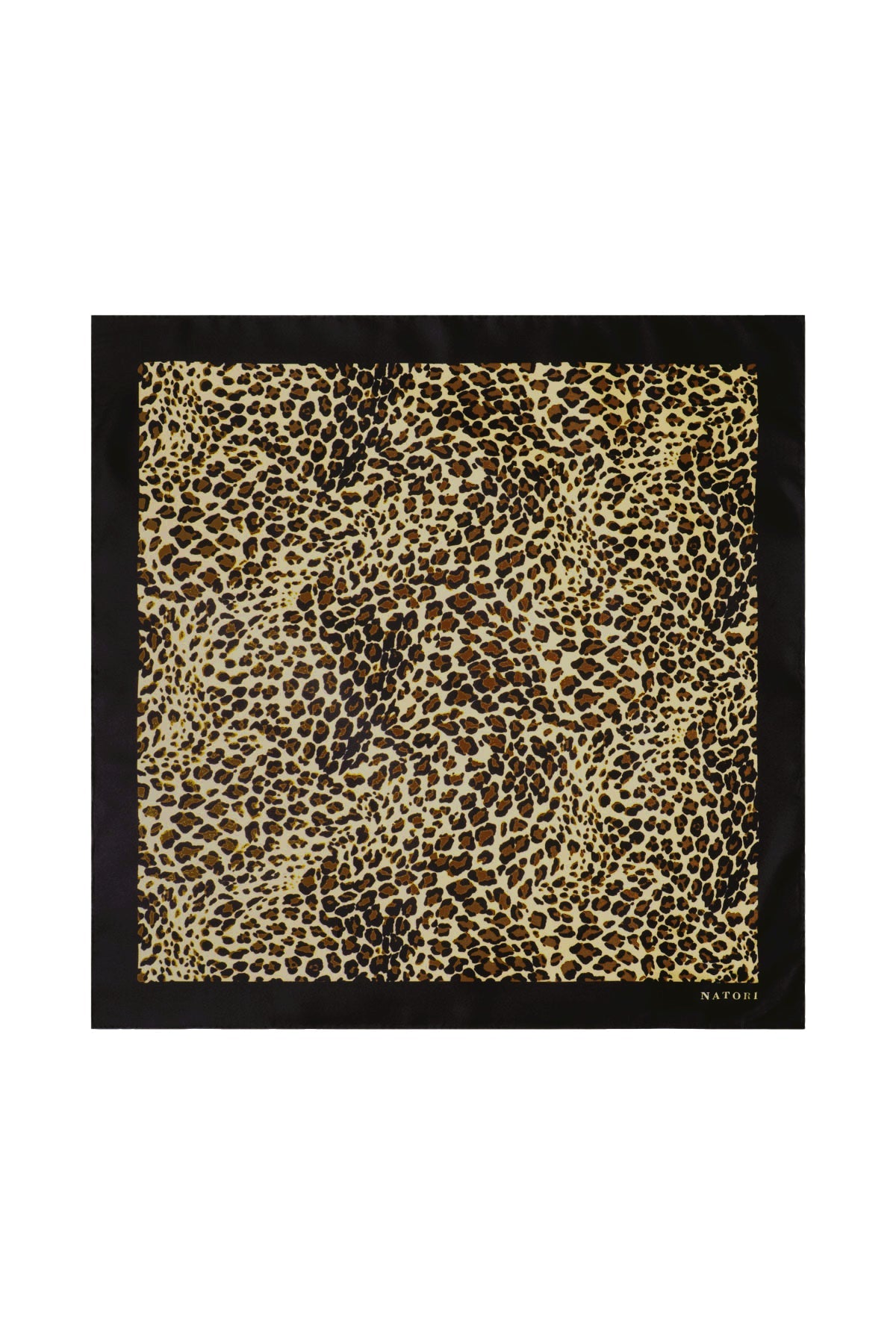 Silk Scarf Jaguar Natural/Black Natori