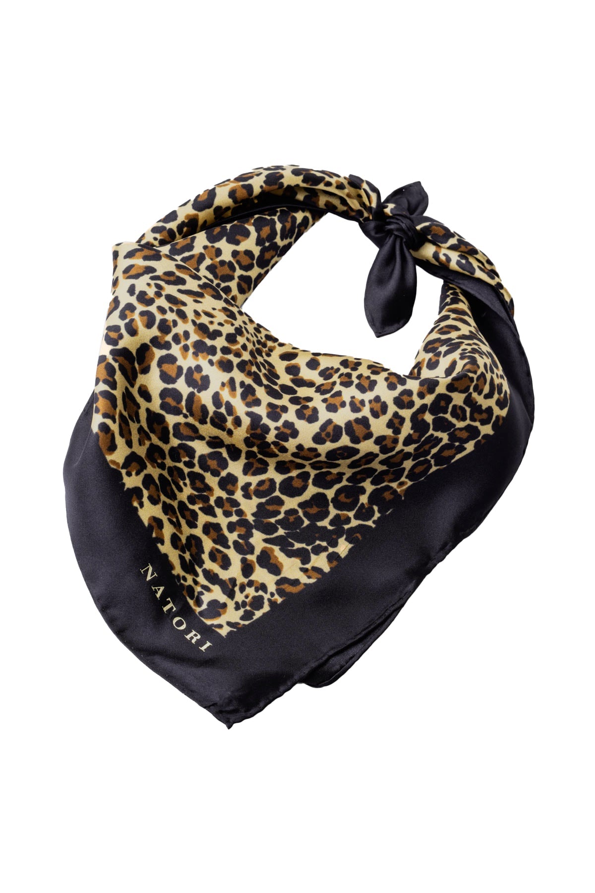 Silk Scarf Jaguar Natural/Black Natori