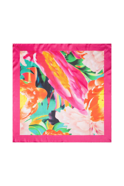 Silk Scarf Garbo Pink Multi Natori