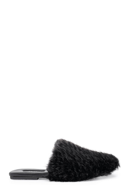 Buy Faux Mink Slide in Black Online Black Natori