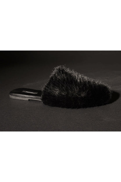 Buy Faux Mink Slide in Black Online Black Natori