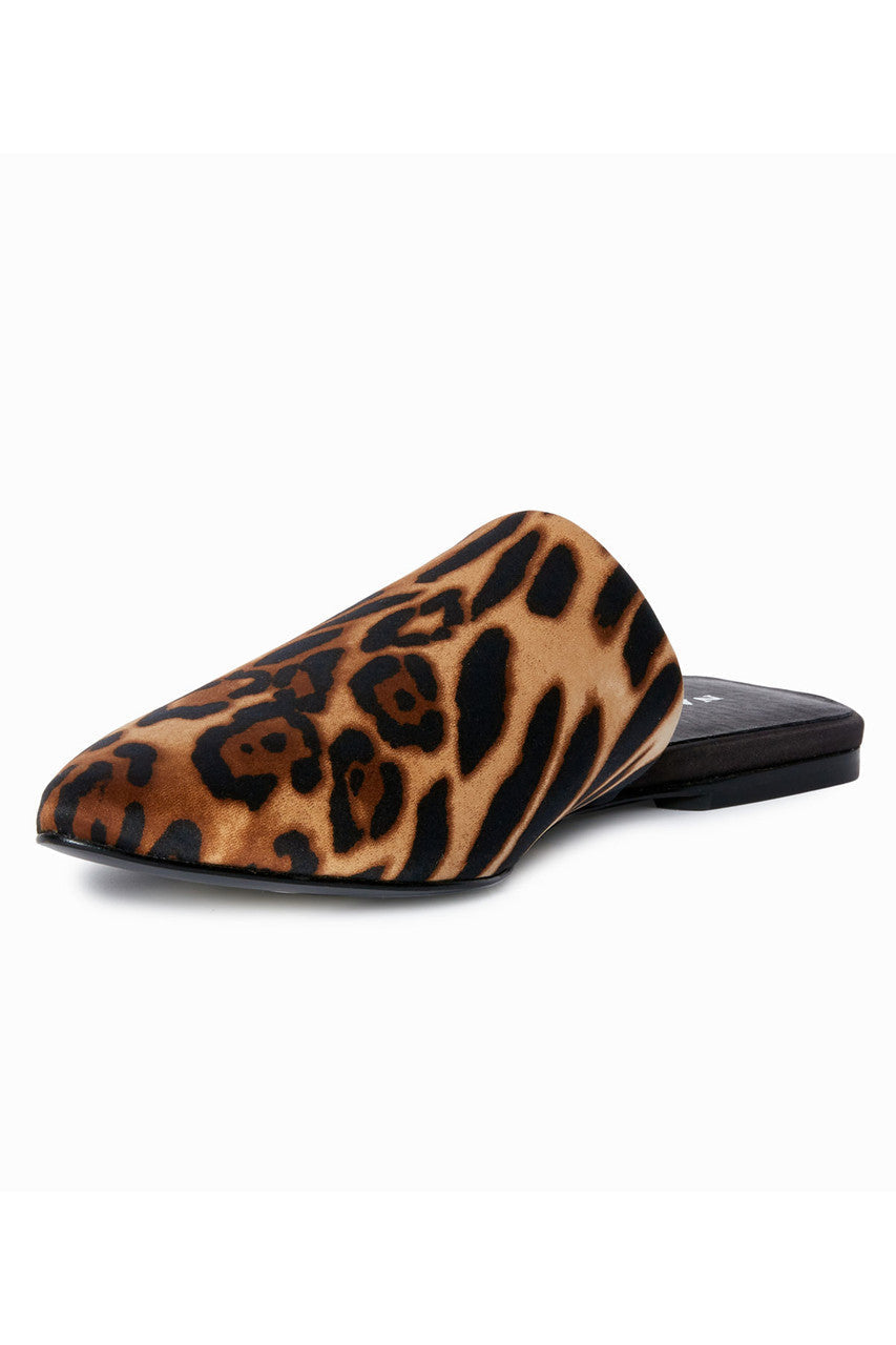 Buy Adore Luxe Leopard Satin Slide in Chestnut Online Chestnut Natori
