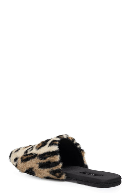 Buy Faux Leopard Fur Slide in Natural Online Natural Natori