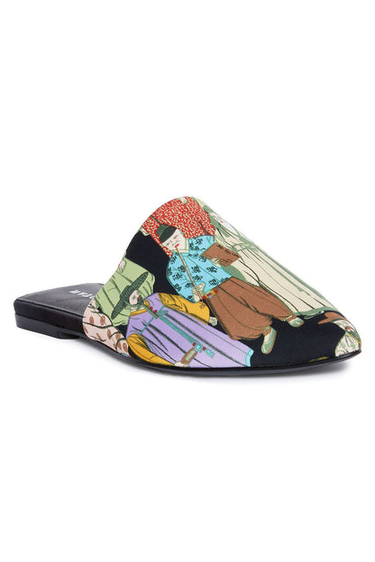 Buy Adore Dynasty Satin Slide in Black Multi Online Black Multi Natori