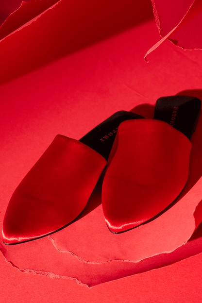 Buy Adore Satin Slide in Red Online Red Natori