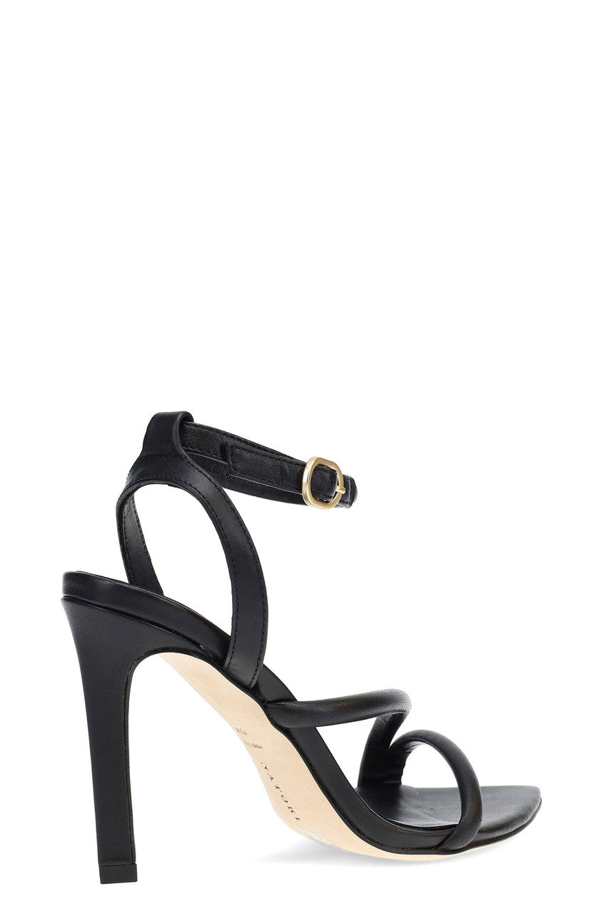 Buy Reiki Nappa Leather Ankle Strap Heel in Black Online Black Natori