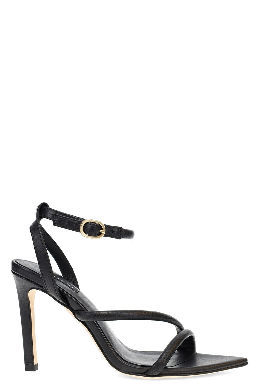 Buy Reiki Nappa Leather Ankle Strap Heel in Black Online Black Natori