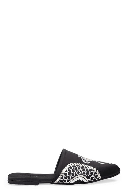 Buy Dragon Embroidered Luxe Charmeuse Slide in Black Online Black Natori