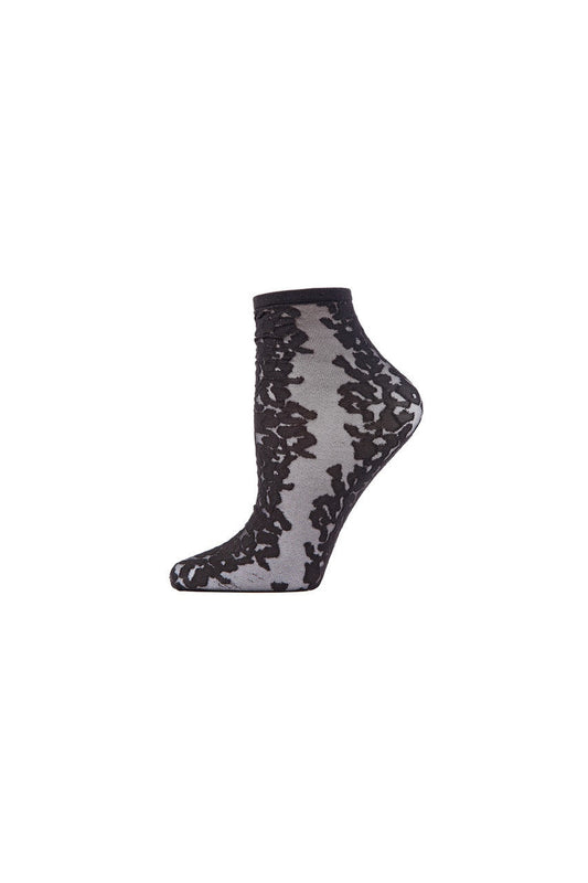 Buy Animal Sheer Shortie Socks in Black Online Black Natori