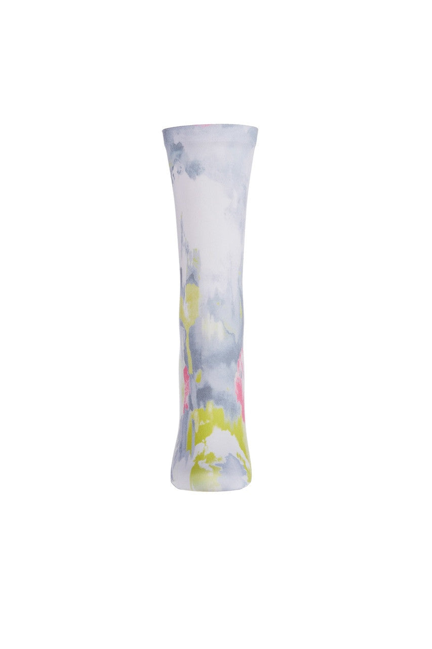 Buy Brushstroke Printed Crew Socks in Gray Online Gray Natori