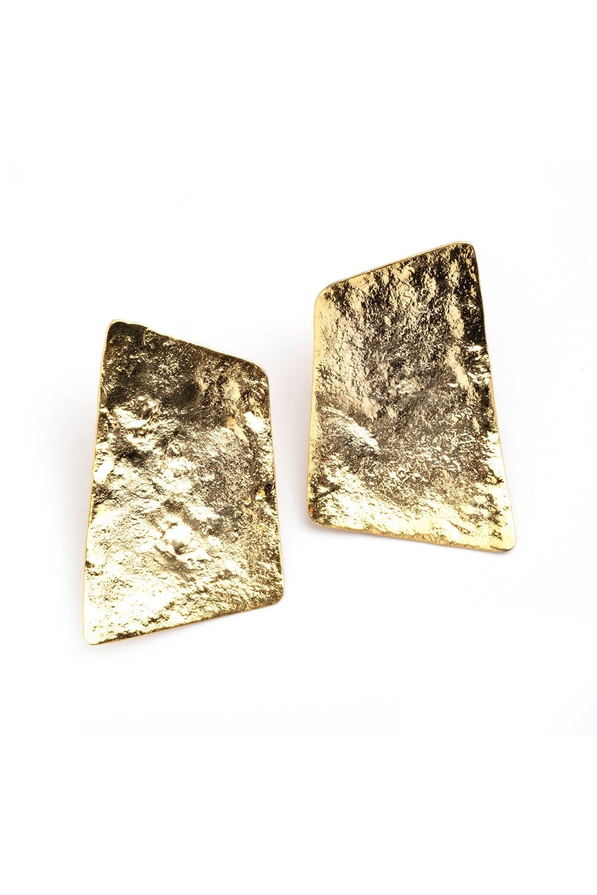 Gold Plated Brass Geometric Earrings Gold Natori