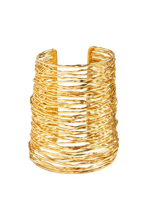 Buy Gold Brass Wire Bracelet in Antique Gold Online Antique Gold Natori