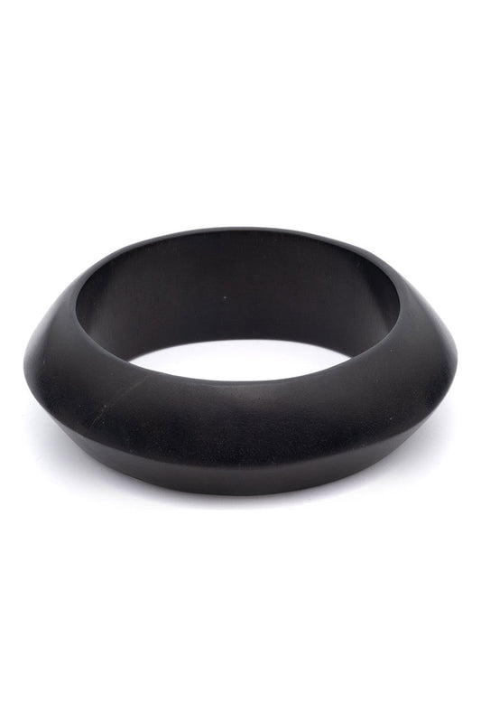 Buy Buffalo Horn Thin Bangle in Black Online Black Natori