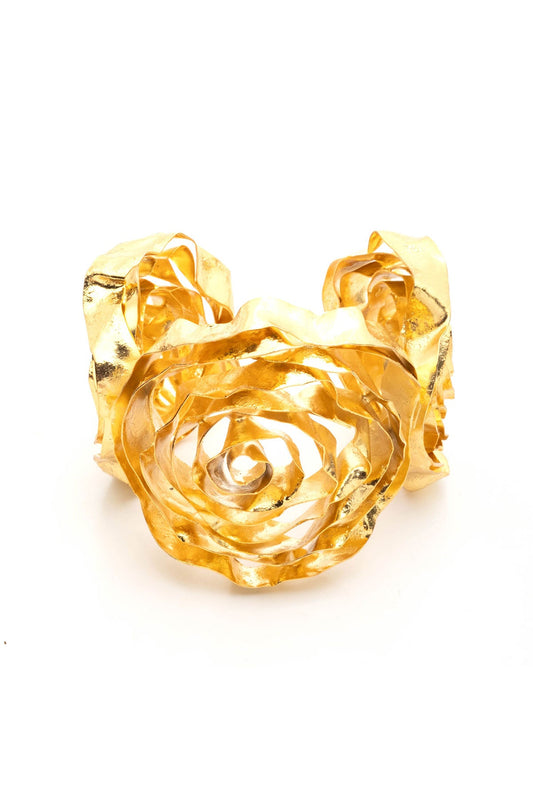 Rosette Gold Plated Bracelet Gold Natori