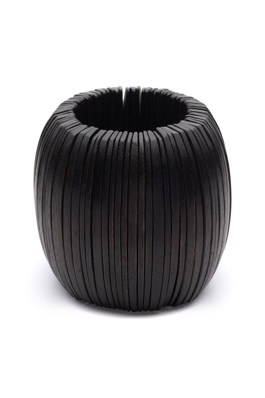 Buy Buffalo Horn Sliced Bangle in Black Online Black Natori