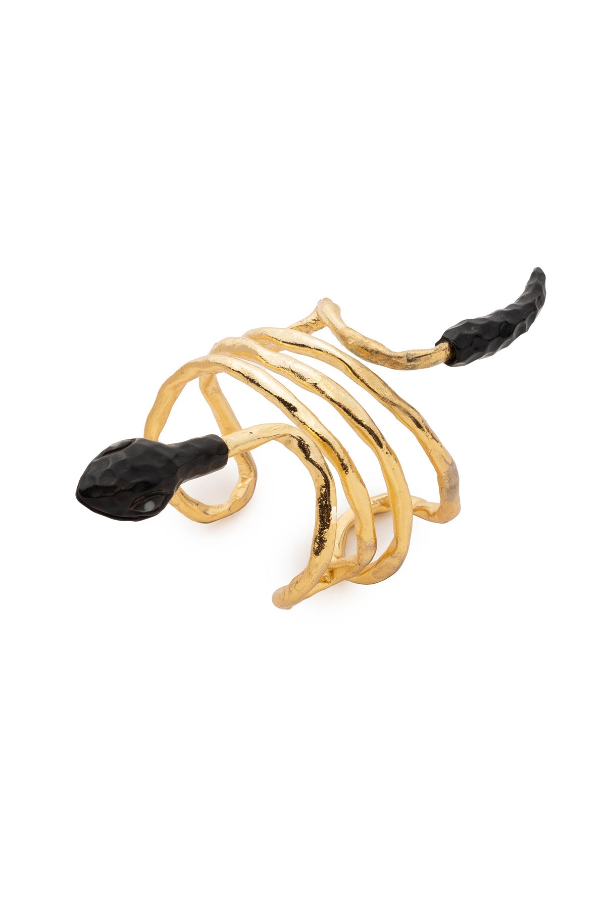 Gold Plated Brass Snake Bracelet Gold Natori