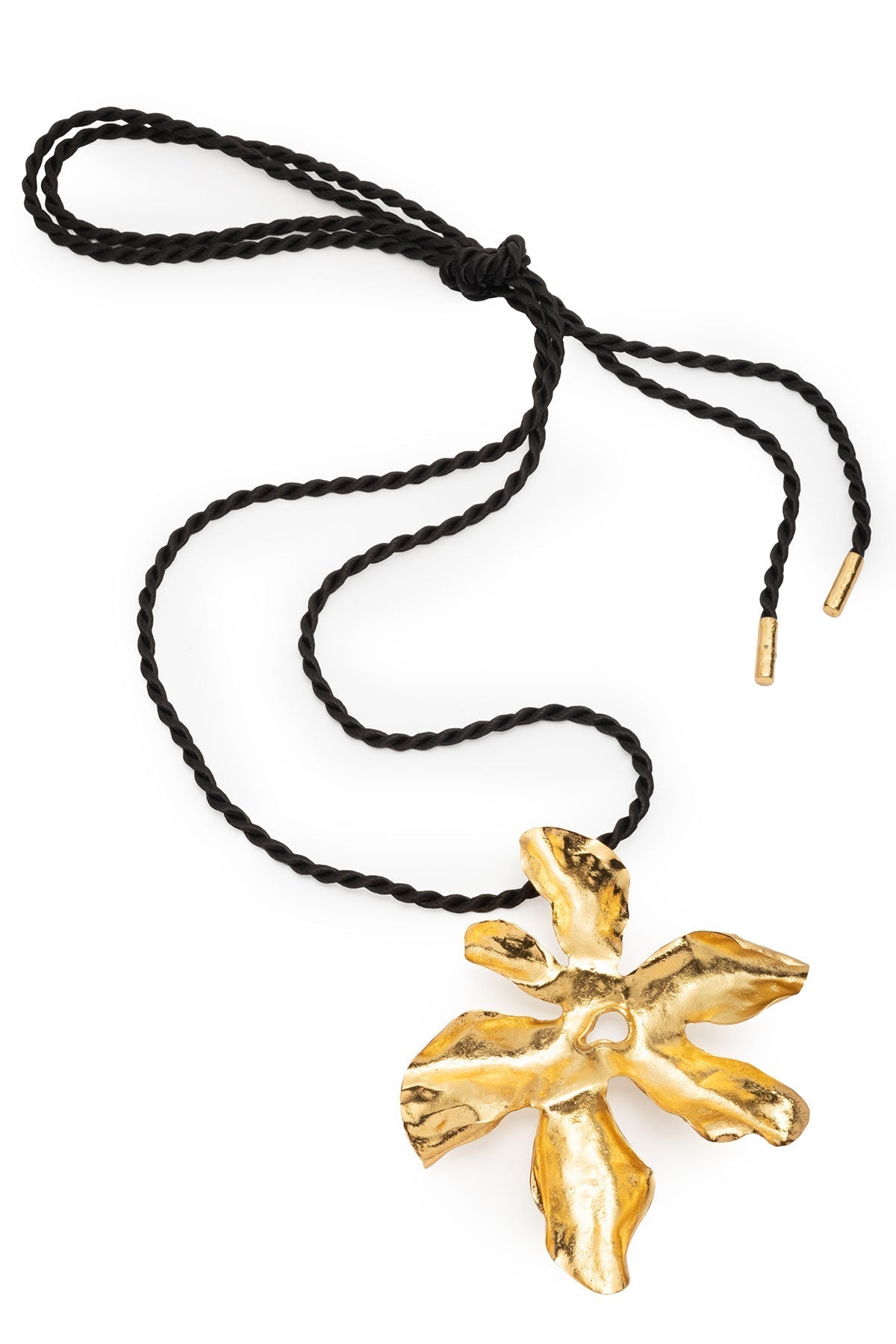 Peony Gold Plated Pendant Necklace Gold Natori