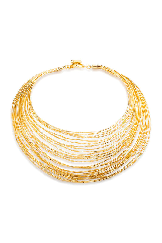 Buy Gold Brass Wire Necklace in Antique Gold Online Antique Gold Natori