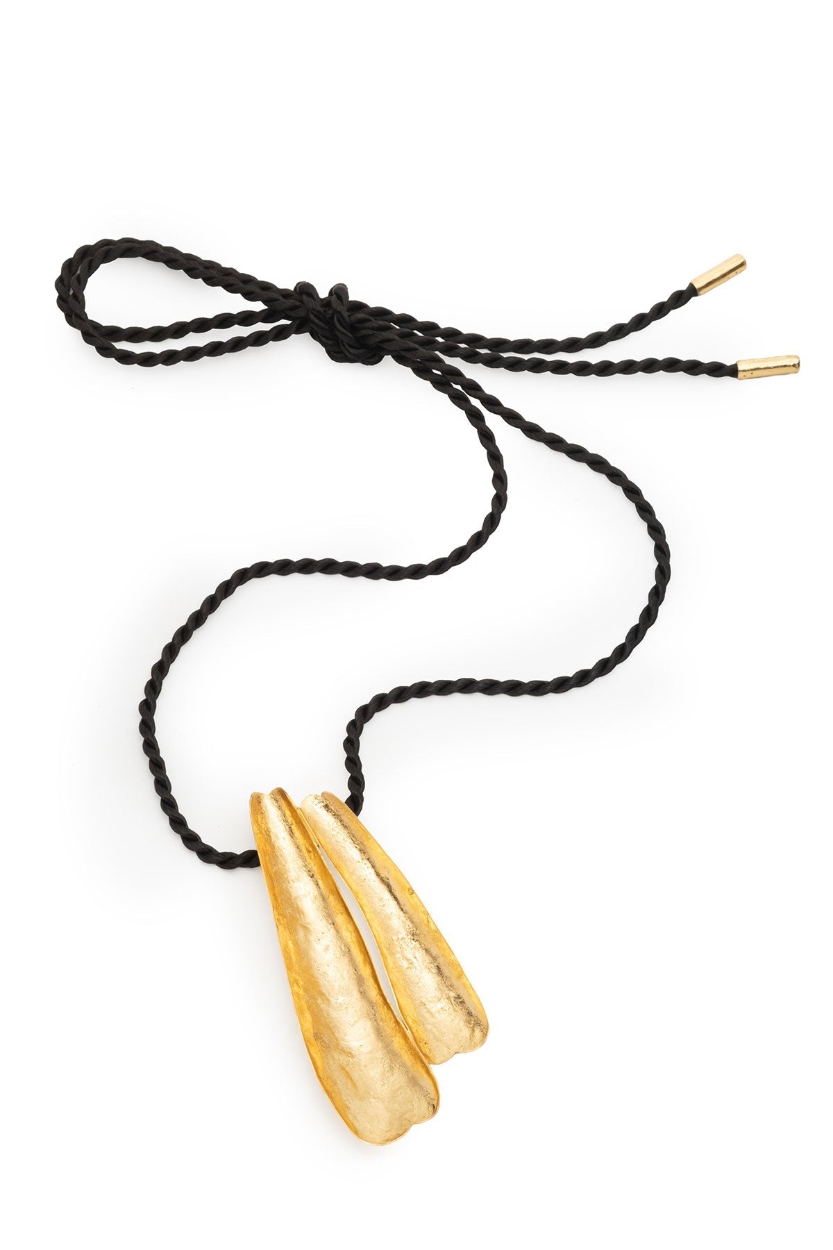 Aurea Gold Plated Pendant Rope Necklace Gold Natori