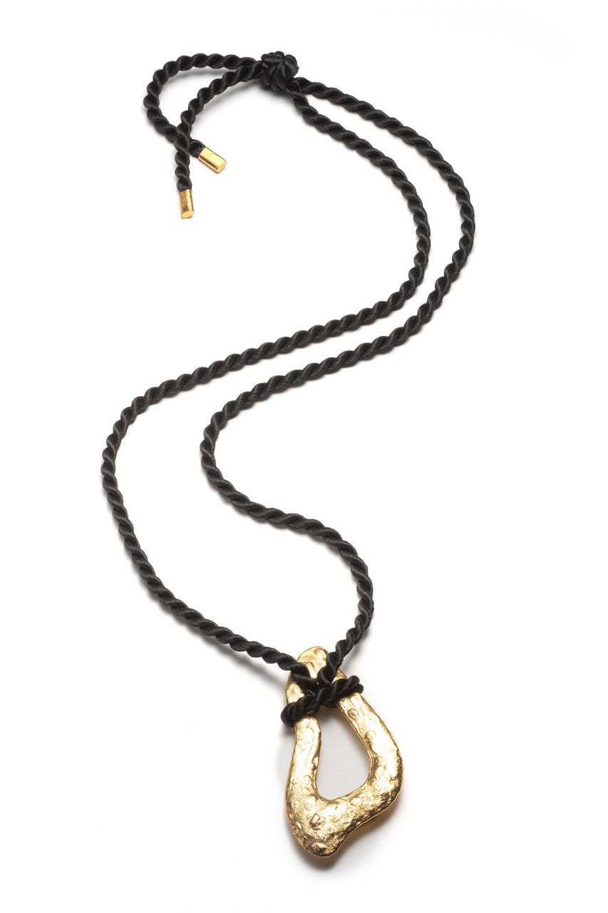 Buy Gold Plated Brass Pendant Rope Necklace in Antique Gold Online Antique Gold Natori