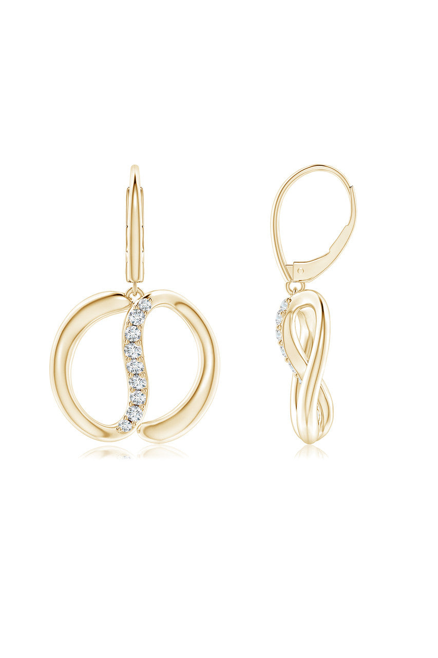 Buy Shangri-La Yin-Yang 14K Gold and Diamond Dangle Earrings in 14K Yellow Gold Online 14K Yellow Gold Natori