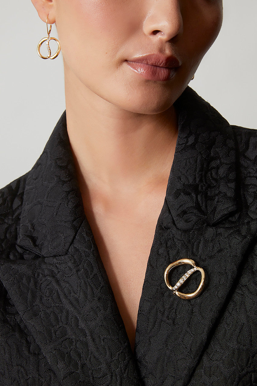 Buy Shangri-La Yin-Yang 14K Gold and Diamond Dangle Earrings in 14K Yellow Gold Online 14K Yellow Gold Natori