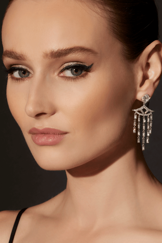 Buy Orient Express Lab-Grown 14K Gold & Diamond Statement Earrings in 14K White Gold Online 14K White Gold Natori