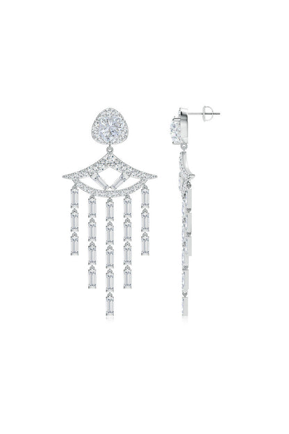 Buy Orient Express Lab-Grown 14K Gold & Diamond Statement Earrings in 14K White Gold Online 14K White Gold Natori