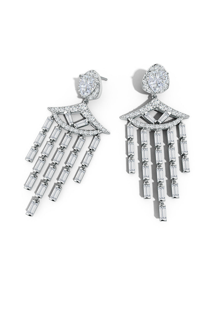 Buy Orient Express Lab-Grown 14K Gold & Diamond Statement Earrings in 14K White Gold Online 14K White Gold Natori