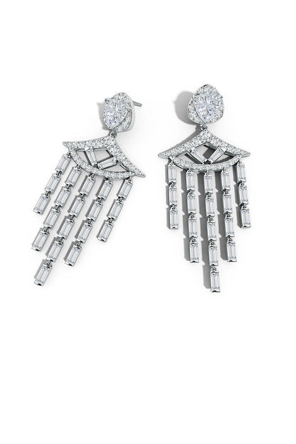 Buy Orient Express Lab-Grown 14K Gold & Diamond Statement Earrings in 14K White Gold Online 14K White Gold Natori