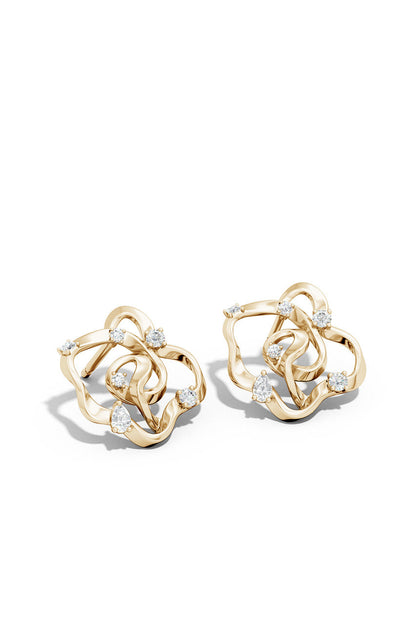 Buy Sakura 14k Scattered Diamond Stud Earrings in 14K Yellow Gold Online 14K Yellow Gold Natori