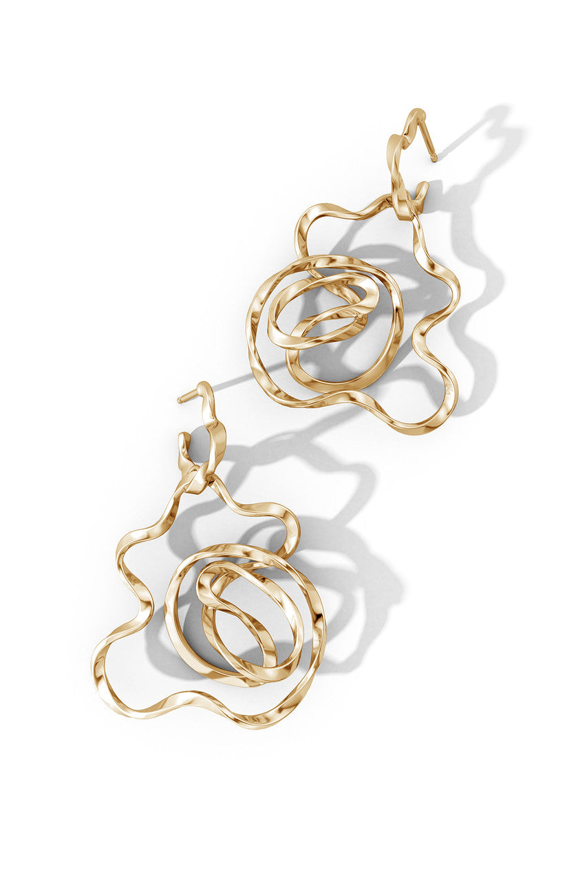 Buy Sakura 14k Hoop Earrings in 14K Yellow Gold Online 14K Yellow Gold Natori