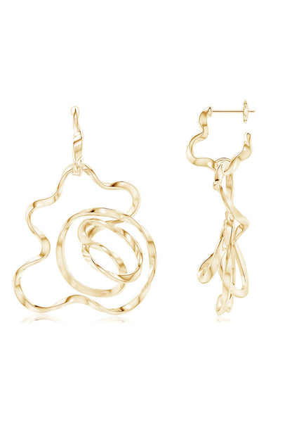 Buy Sakura 14k Hoop Earrings in 14K Yellow Gold Online 14K Yellow Gold Natori
