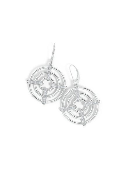 Buy Infinity Concentric Circle 14K Gold Earrings in 14K White Gold Online 14K White Gold Natori