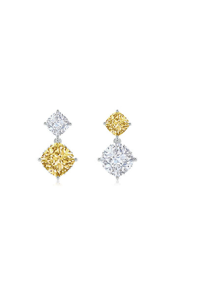 Buy Orient Express Lab-Grown 14K Gold with Yellow & White Diamond Two Stone Earrings in 14K White Gold Online 14K White Gold Natori