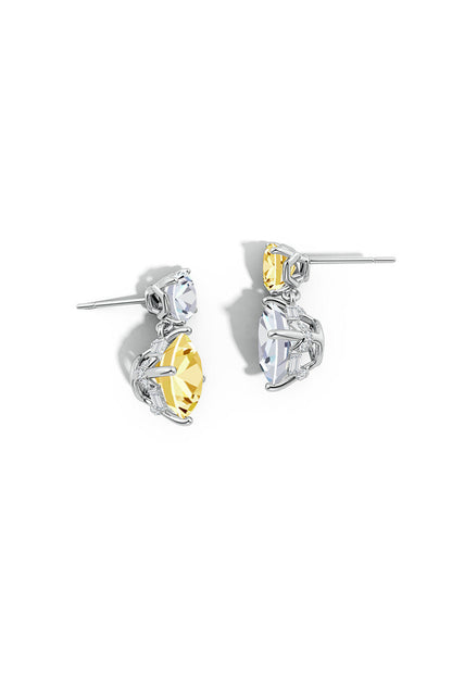 Buy Orient Express Lab-Grown 14K Gold with Yellow & White Diamond Two Stone Earrings in 14K White Gold Online 14K White Gold Natori