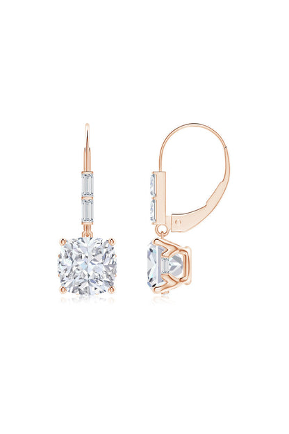 Buy Orient Express Lab-Grown 14K Gold Cushion Diamond Earrings in 14K Rose Gold Online 14K Rose Gold Natori