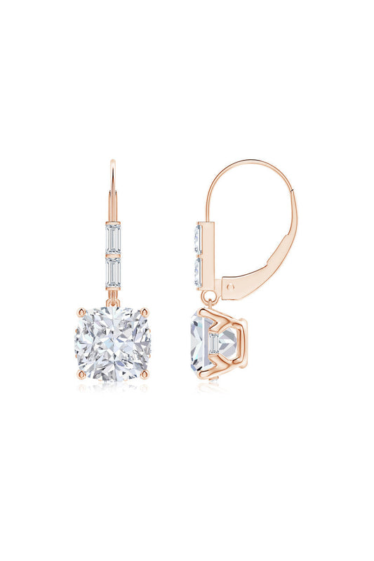 Buy Orient Express Lab-Grown 14K Gold Cushion Diamond Earrings in 14K Rose Gold Online 14K Rose Gold Natori