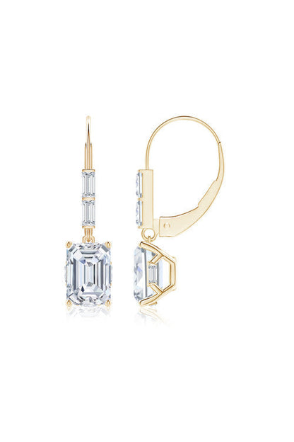 Buy Orient Express Lab-Grown 14K Gold & Emerald Cut Diamond Earrings in 14K Yellow Gold Online 14K Yellow Gold Natori