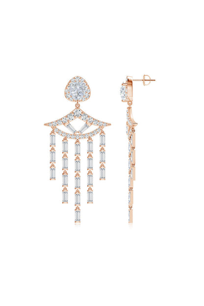 Buy Orient Express Lab-Grown 14K Gold & Diamond Statement Earrings in 14K Rose Gold Online 14K Rose Gold Natori